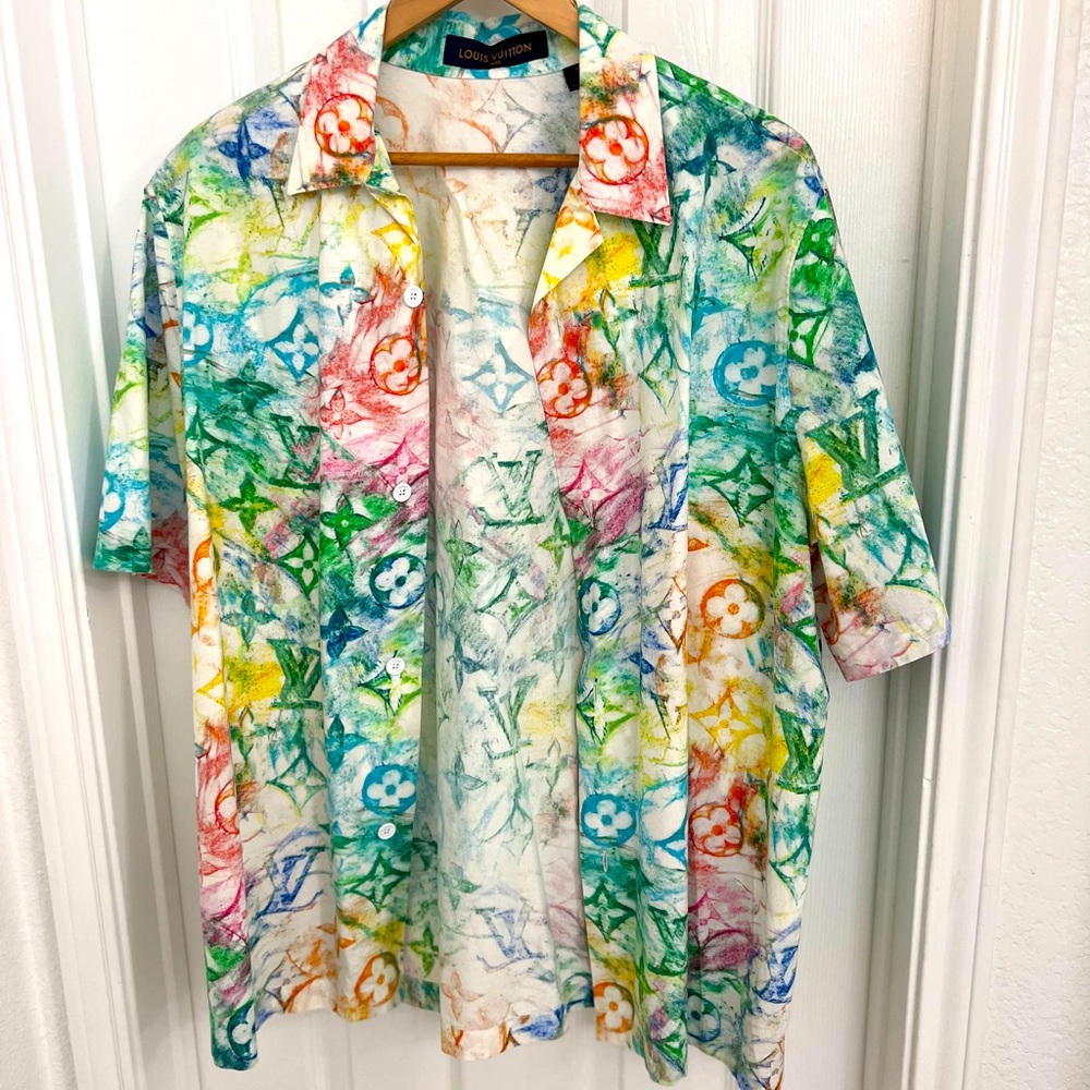 Louis Vuitton Pastel Monogram Button Up Shirt